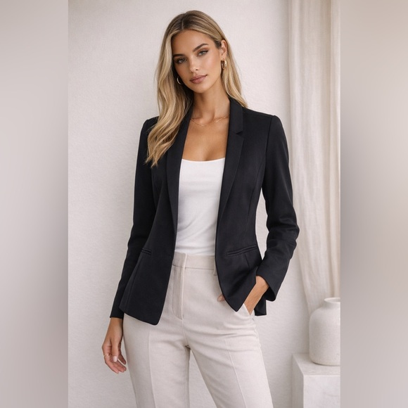 Jackets & Blazers - Stork & Babe Black Blazer – Small | Stretchy & Soft